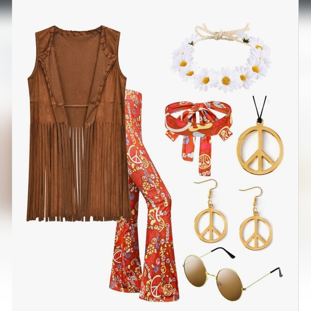 Hippie Halloween Costume  Women